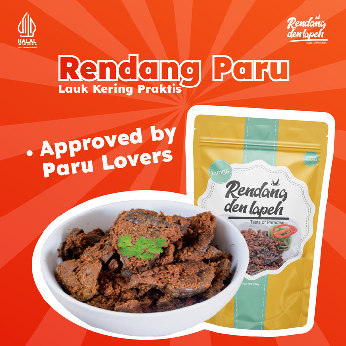 

✨TERLARIS -Rendang Paru Asli Padang Rendang Den Lapeh Best Seller