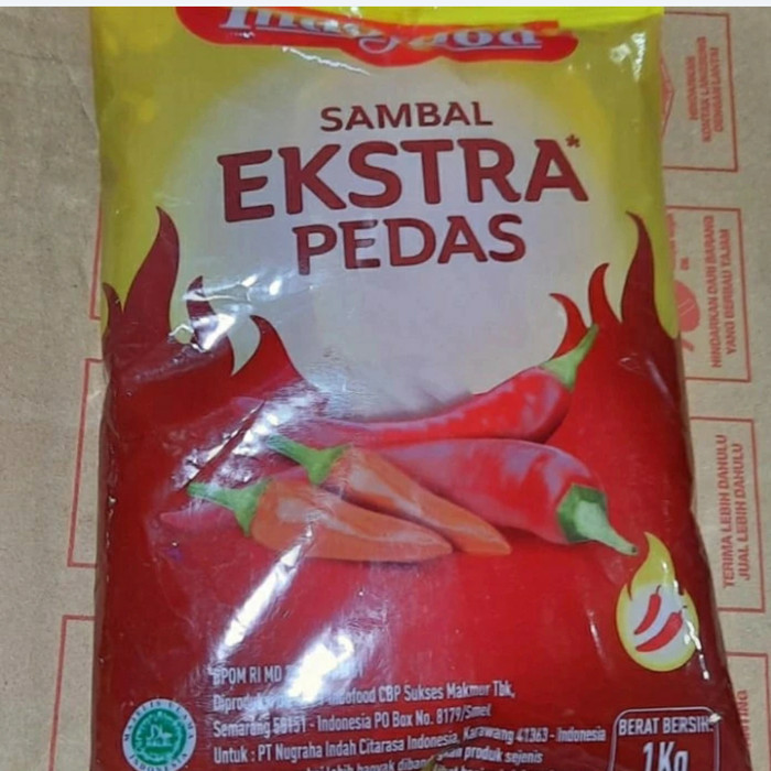

✨TERLARIS -INDOFOOD Saos Sambal Extra Pedas Pouch 1 kg