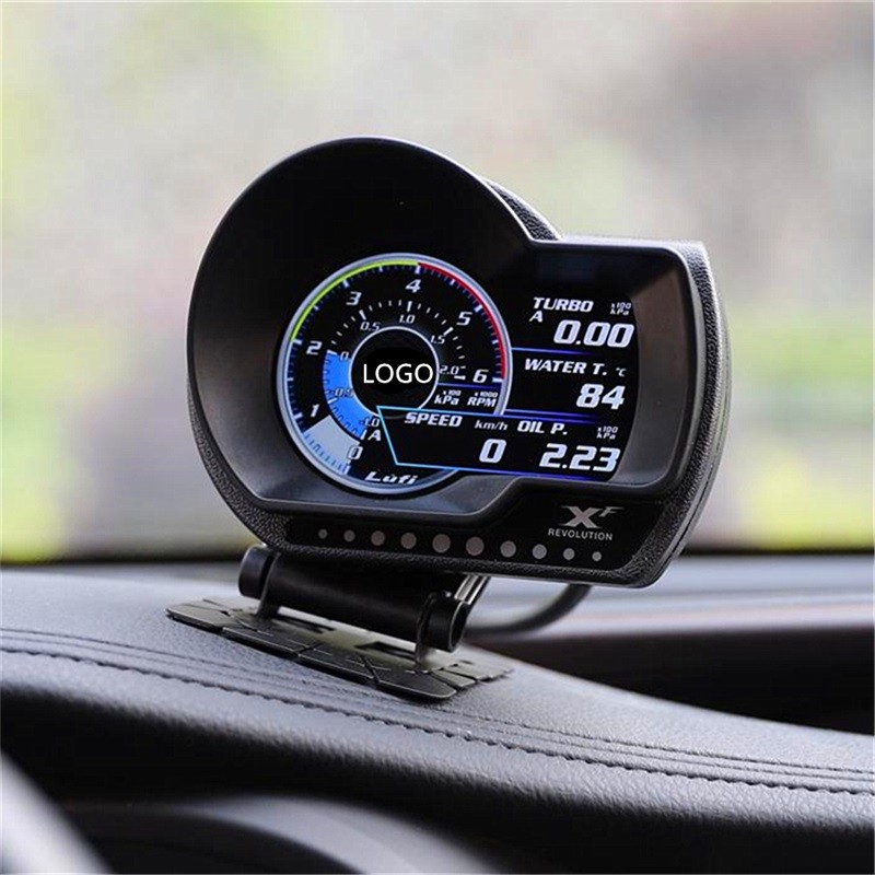 LUFI XF OBD2 Digital Smart Meter Gauges For Car Afr RPM Fuel EXT Oil Speed Smart Meter English Versi