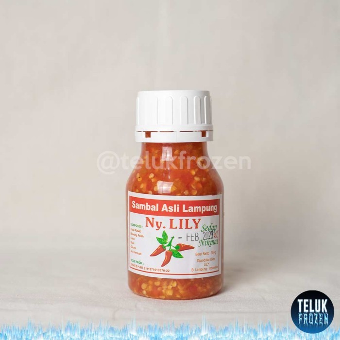 

✨TERLARIS -Sambal Ny.Lily lily lili cabe asli lampung 350 gr / ml cabai nyonya