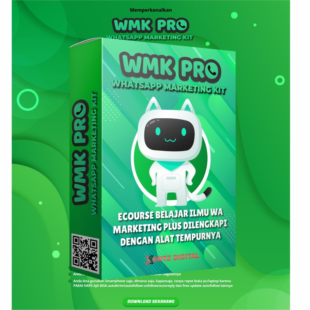 Tools Auto Kirim Wa/blast whatsapp dari hp tanpa PC - Wa Marketing Kit Pro WMK PRO bisnishack.id too