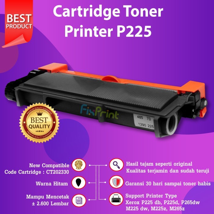 FixPrint Cartridge Toner Compatible Printer Xerox P225 P265 P225db P225d M265z