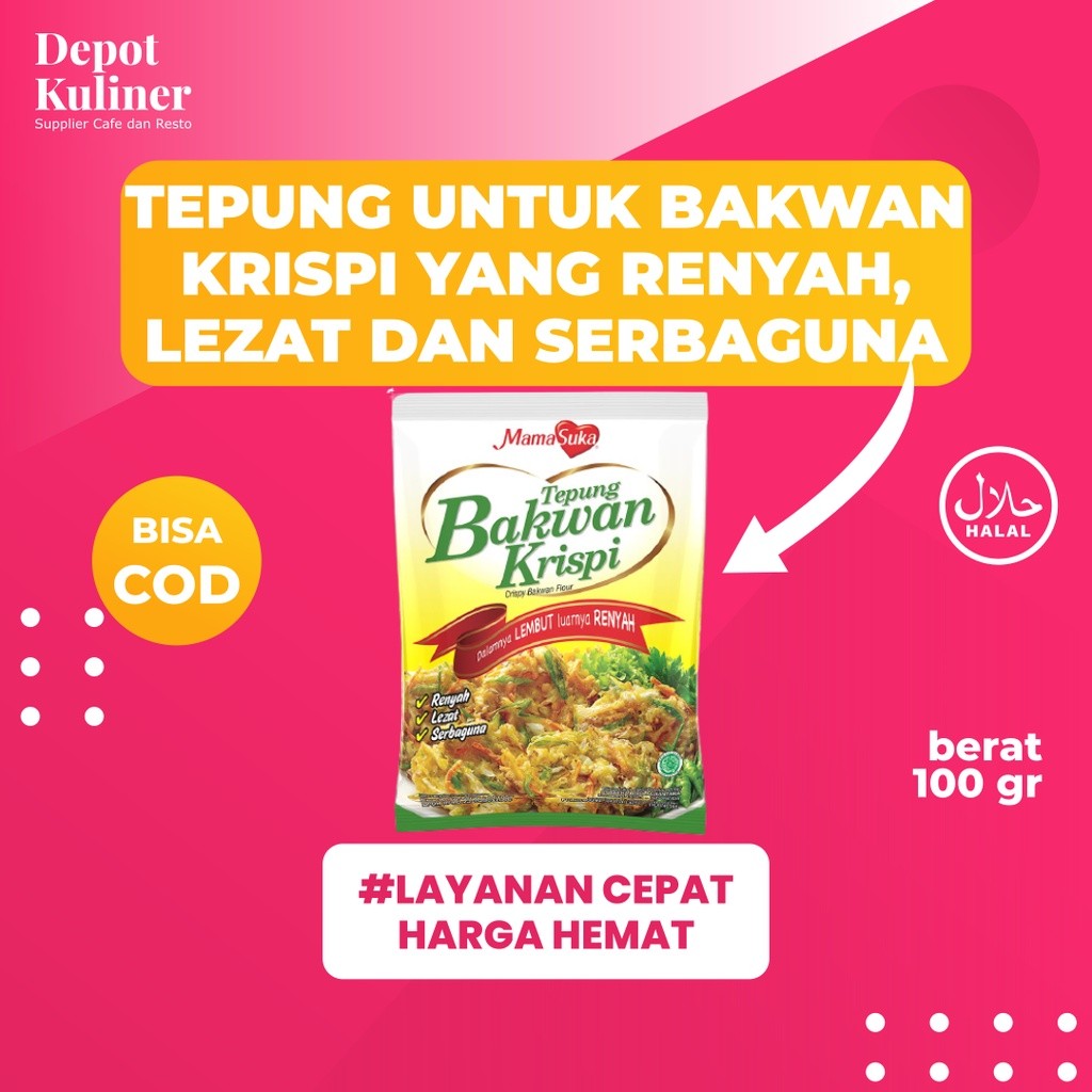 

Tepung Bumbu Mama suka 80GR Bakwan Krispi