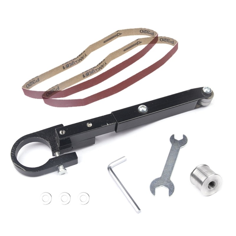 Air Belt Sander Attachment Sander Sanding Belt Adapter Pipe Belt Sander Modified Sand Belt Machine E