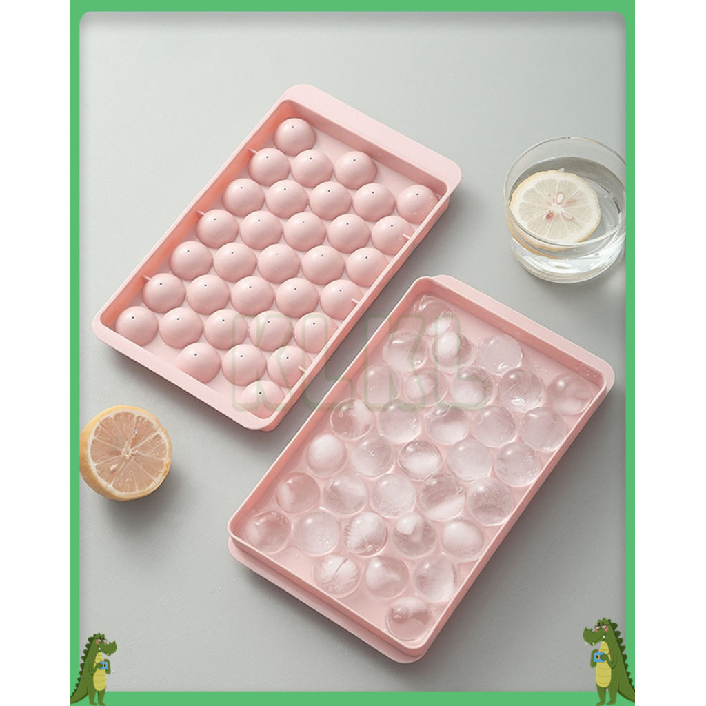 ✨ KLKL ✨ Cetakan Es Batu Cetakan Es Es Batu Cetakan Cetakan Agar Cetakan Es Model Batu Bulat Isi 33 