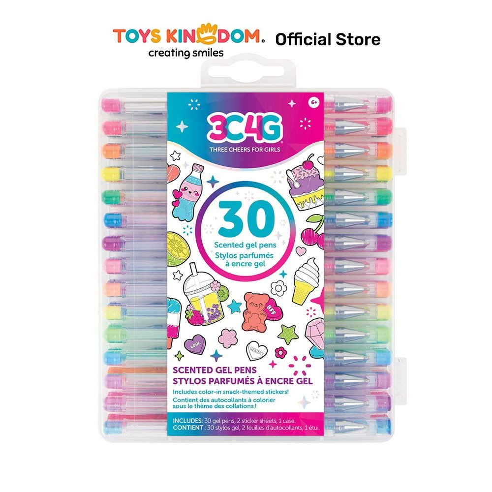 

Toys Kingdom Make It Real Set 30 Pcs Pulpen Gel Scented 12057 Pena Ballpoint Pen Bolpoin Alat Tulis Lucu