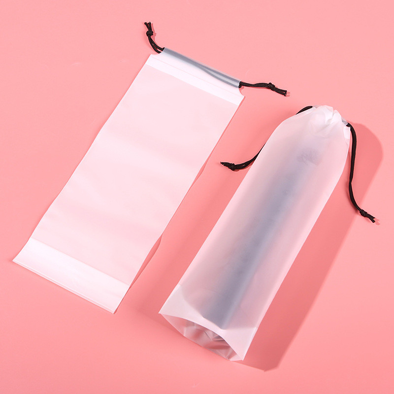 Umbrella Storage Bag Waterproof Drawstring Bag Plastic Bag for Outdoor Storage Car Bunches Wet Umbre