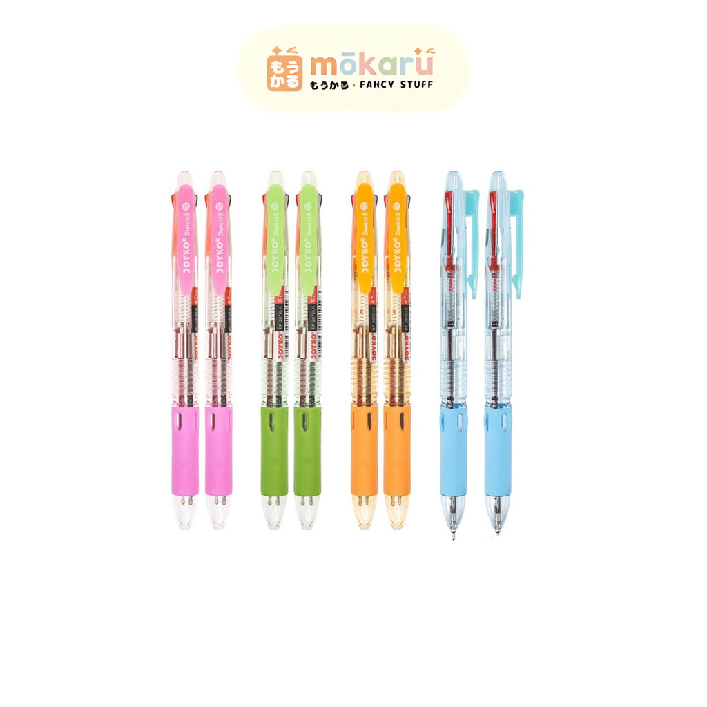 

Joyko Pulpen BP 287B Dwico 2 In 1 Clicker / Pulpen 2 warna