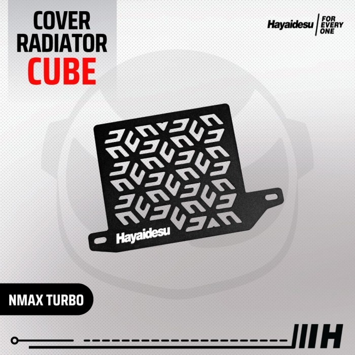 New HAYAIDESU RADIATOR COVER YAMAHA ANODIZE - NMAX TURBO - CUBE, Hitam