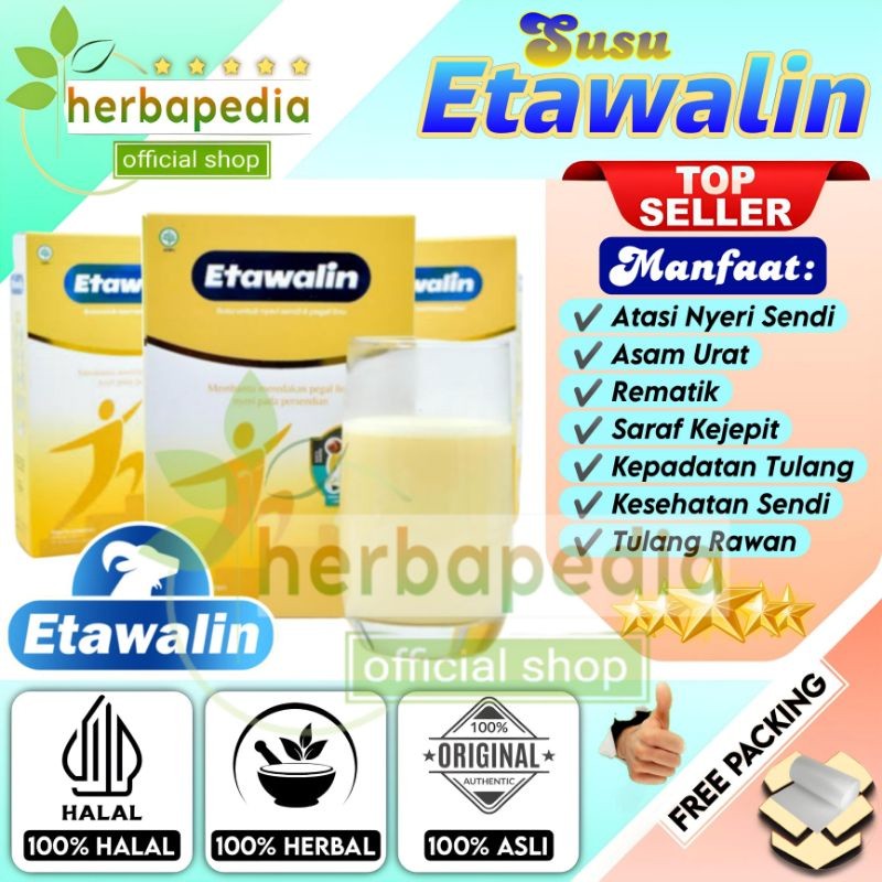 

Etawalin Susu Asli Kambing Etawa Atasi Nyeri Sendi Otot Tulang Rematik Asam Urat Herbal Original