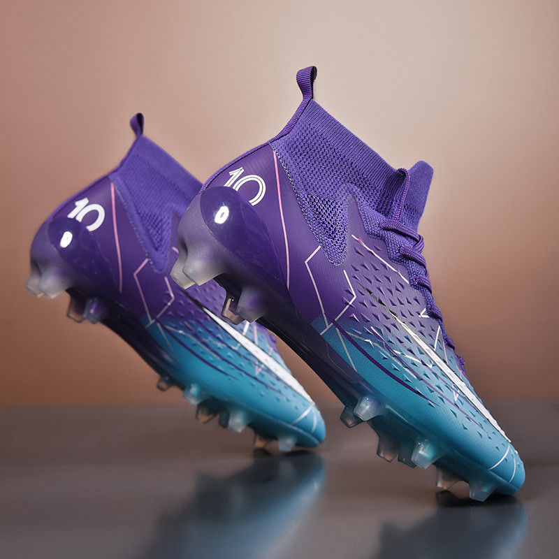 Hot Sale Mens Soccer Cleats High Ankle Football Shoes Long Spikes Outdoor Soccer Traing Boots For Me