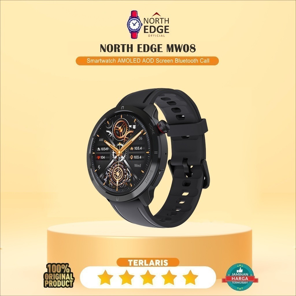 Sky88 NORTH EDGE MW08 Smartwatch AMOLED AOD Screen Bluetooth Call
