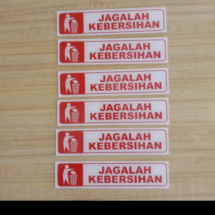 

AKRILIK K3 RAMBU SAFETY JAGALAH KEBERSIHAN UK 4.5X19.5CM