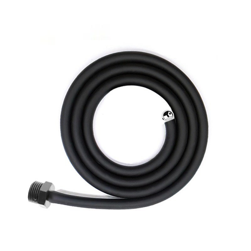 Silicone Black Bidet 25 to 200cm Long Douche Enema Syringe Shower Cleaning Head Anal Beads Butt Plug