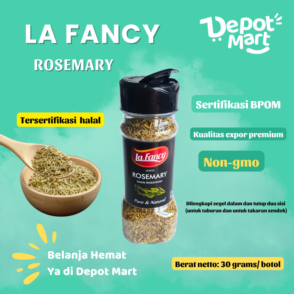 

La Fancy Foods Daun Rosemary 100% Murni 30g Depot Mart