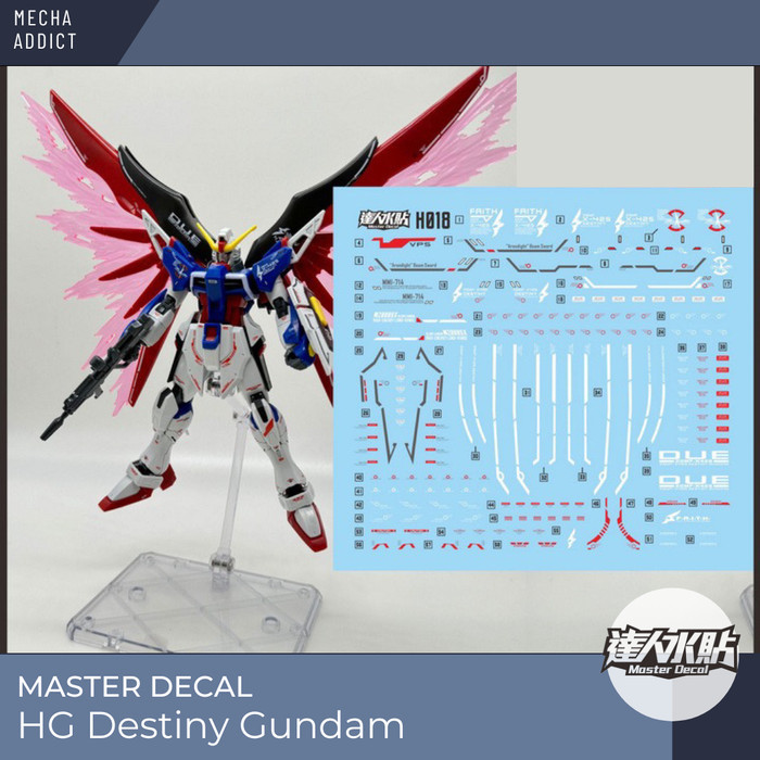 Water Slide Decal HG Destiny Gundam by Master Decal