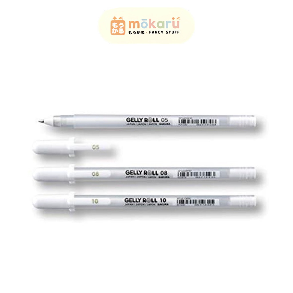 

Sakura Gelly Roll Pen White Putih / Pulpen Putih