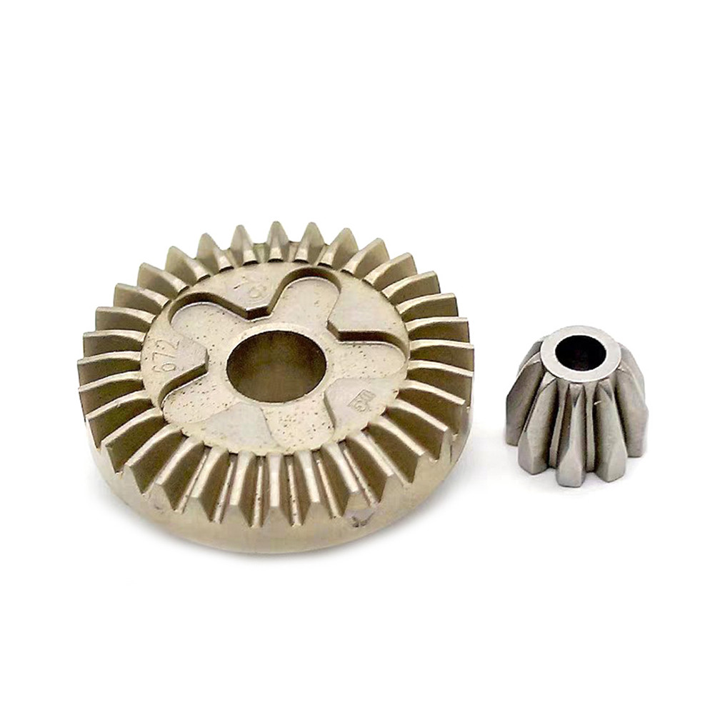 2pcs Angle Grinder Spiral Bevel Gear Straight Helical Teeth for GWS6-100 Angle Grinder Spiral Bevel 