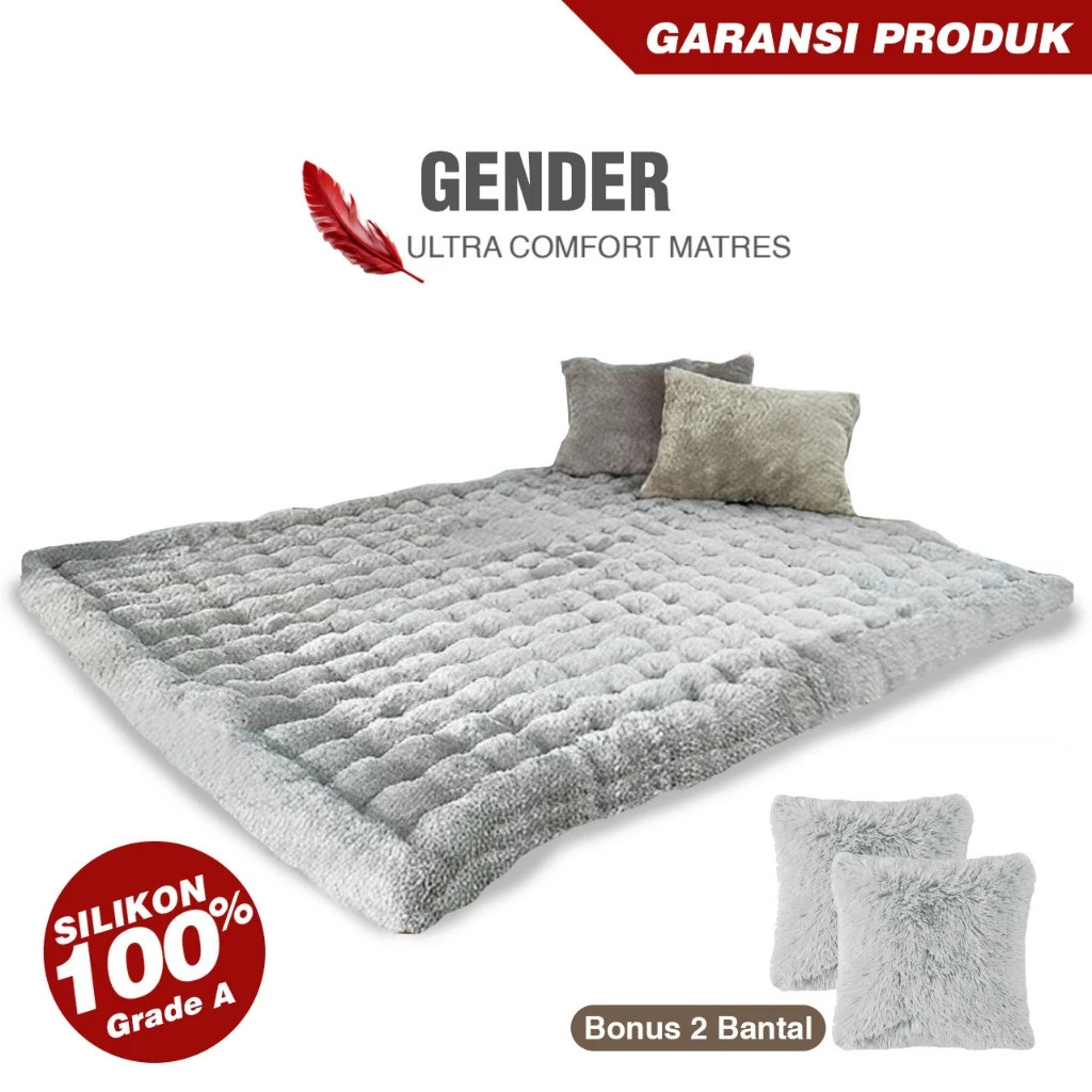 FK74VC Kasur Lantai Matras Gender Bulu Rasfur 130 x 140 x 180 x 200 cm