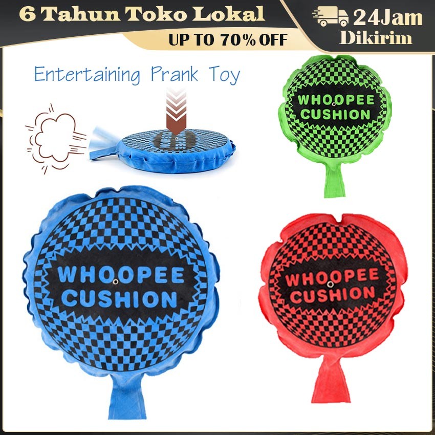 

Toy Bantal Prank Kentut / Whoopee Cushion Fart / Mainan Alas Duduk Seru dengan Efek Suara