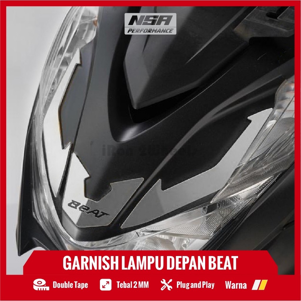 iRon 2Wheels Aksesoris Beat Deluxe Beat New Garnish Lampu Depan Beat Deluxe New 2020 -Beat Deluxe Ne