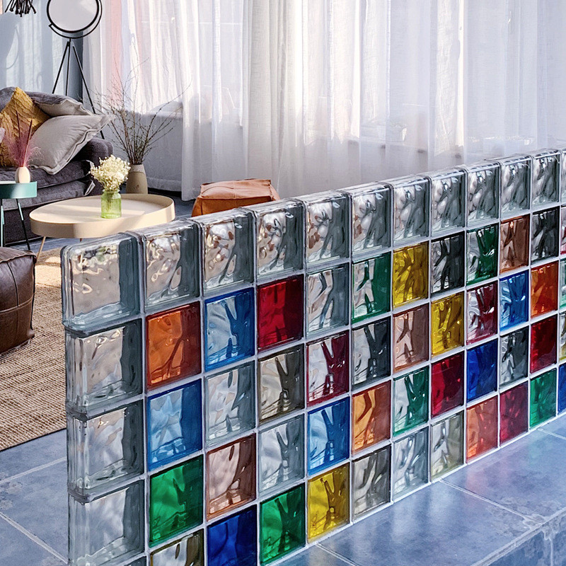 Square Hollow Bricks for Home Decoration, Glass Brick, Screen Room Divider, Office and Hotel Partiti