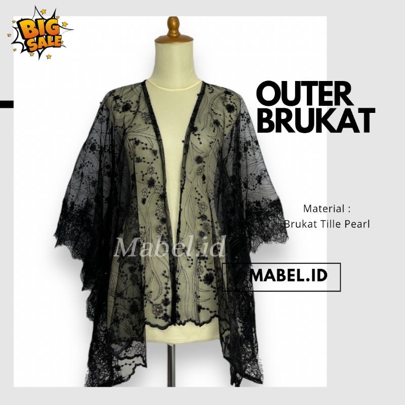 Outer Cape Brukat Kebaya Modern | cardigan hijab