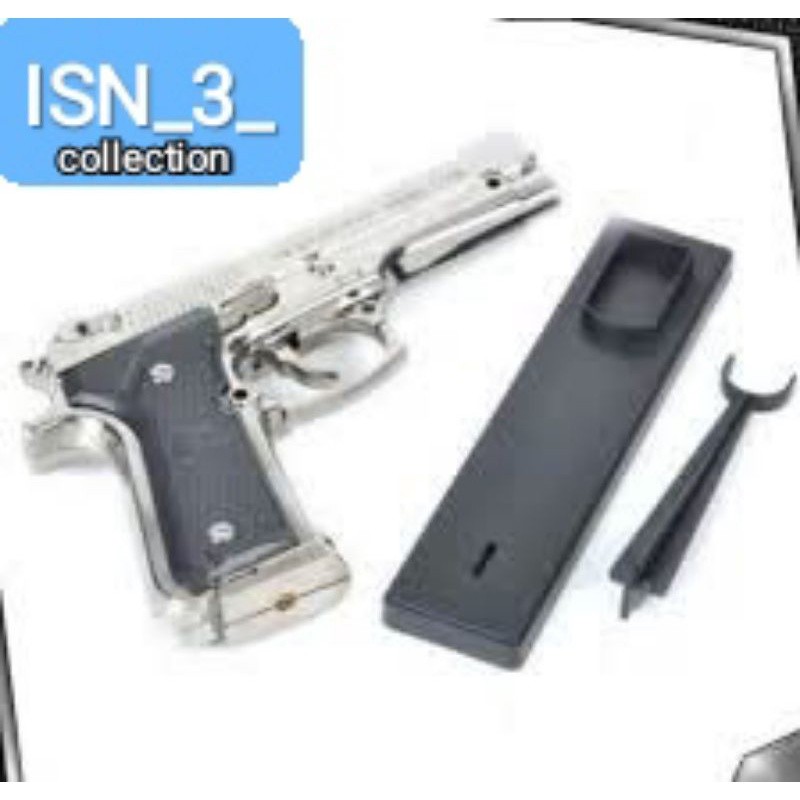 KOREK API PISTOL BARETTA SILVER  BESAR MIRIP ASLINYA