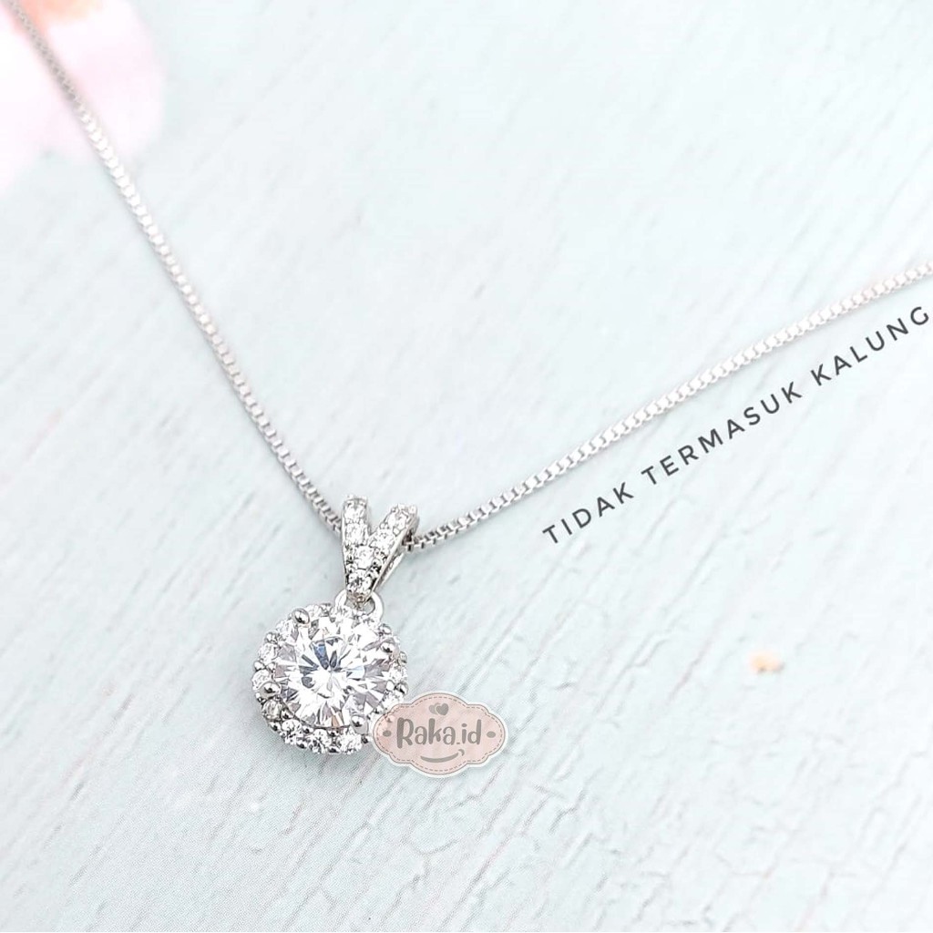 Liontin Tanpa Kalung Liontin Kecil Imut Motif Mata Baris Jurai Bulat Keliling Blink 1375