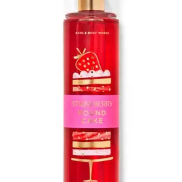 bbw strawberry pound cake body mist