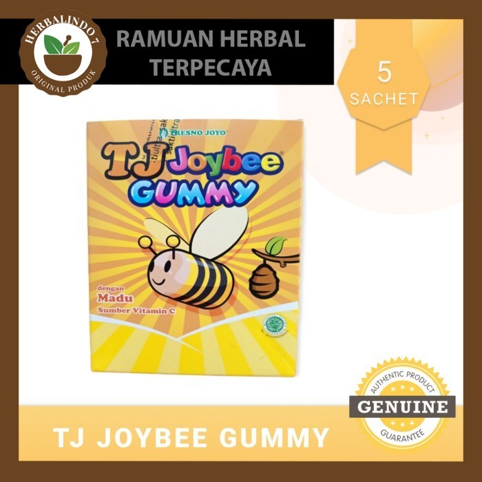 

TRESNO JOYO- PER BOX ISI 5 TJ Joybee Gummy Madu Sachet 21 g ORIGINAL PRODUK