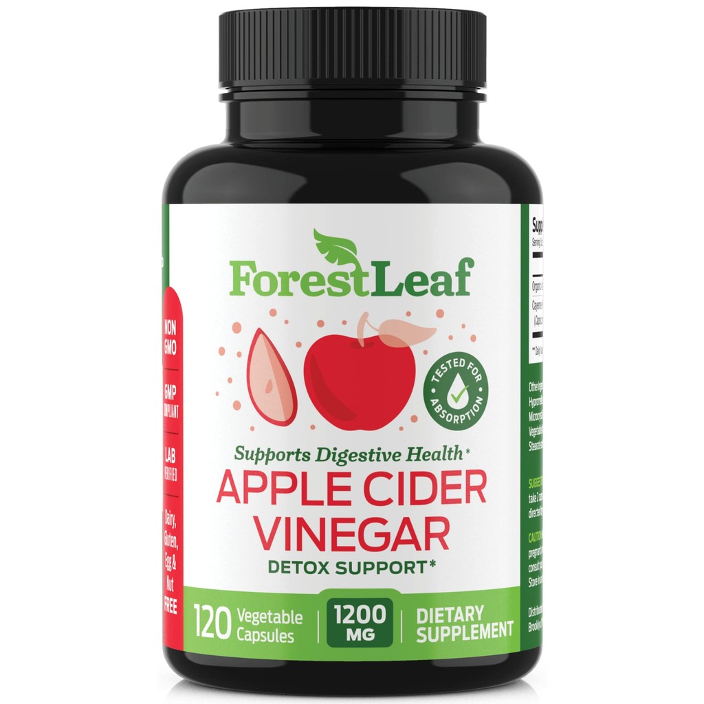 ForestLeaf - Apple Cider Vinegar Capsules with Cayenne Pepper Powder
