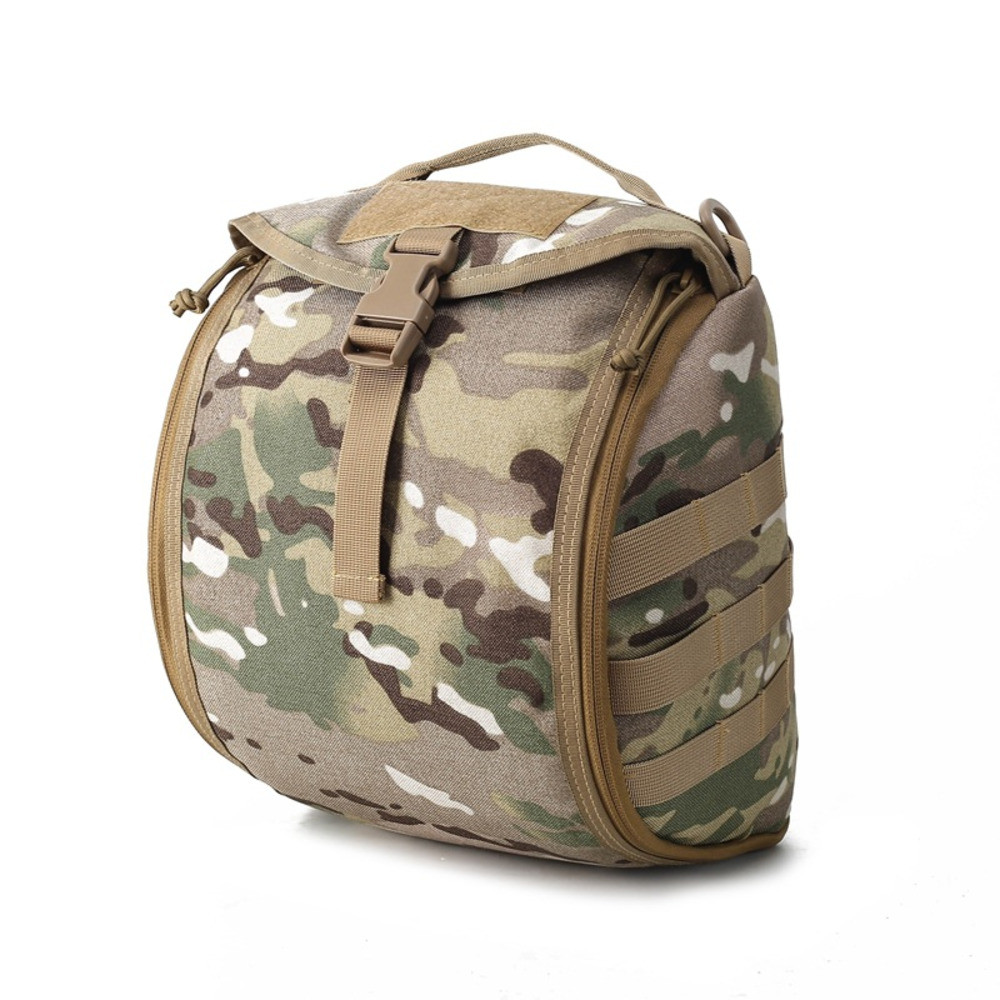 Tactical Helmet Bag Holder MOLLE System Quick Release Buckle Secure Fasten Strap Handbag For EDC FAS