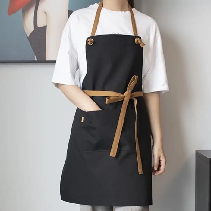 ANN MUSTIKA JAYA MODEL TERBARU Celemek Masak Waterprof Apron Masak barista Waiters Model Baru - Hita