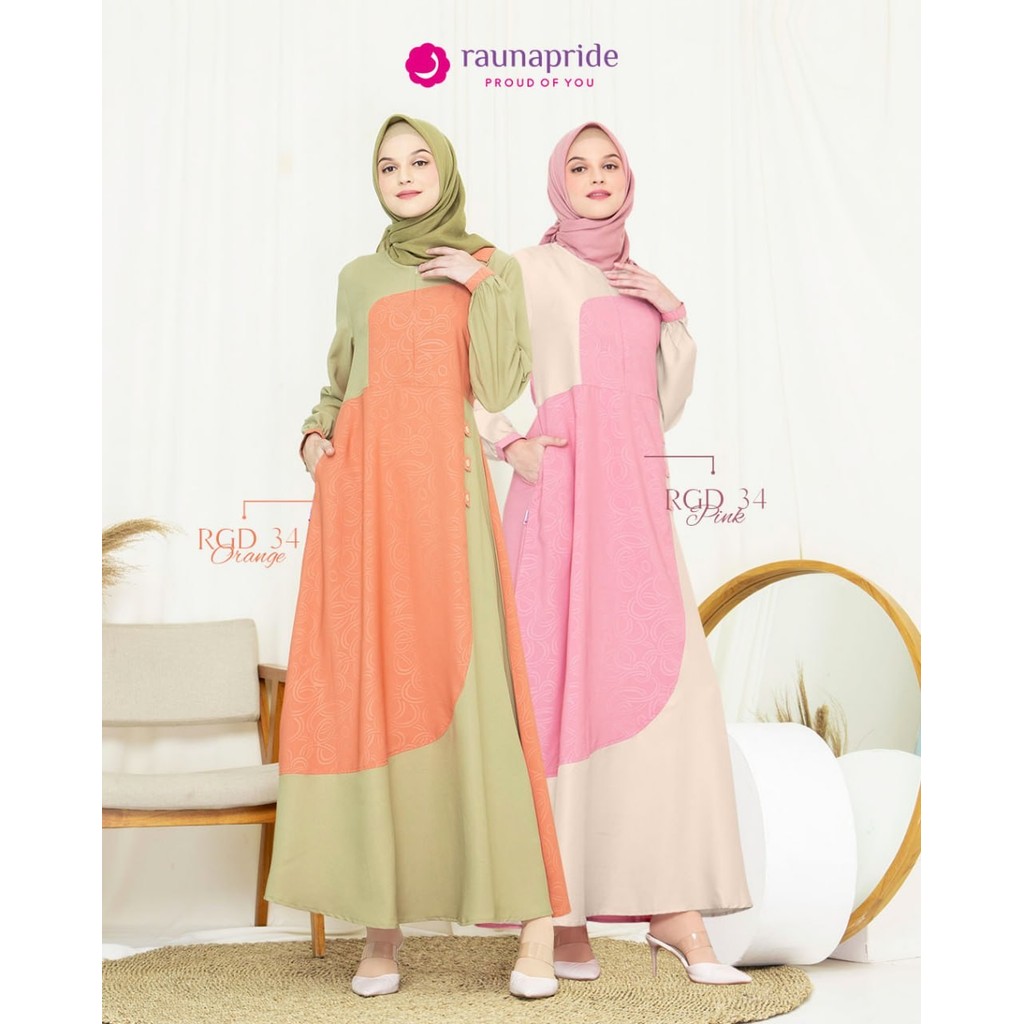 FawwazOshop - Fashion Gamis Remaja Modern Series Rgd-34 Original by Raunapride