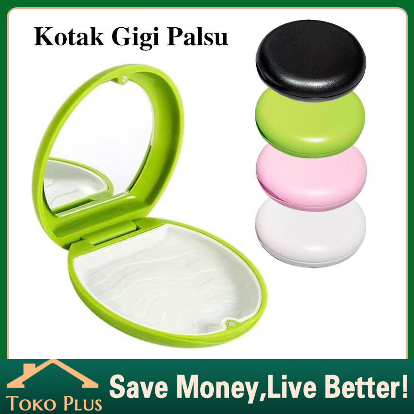 Kotak Tempat Retainer Gigi With Mirror Portable Travel / Kotak Tempat Retainer Box Dental Aligner Ma
