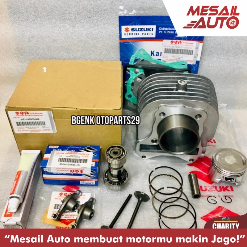PAKET BLOK SEHER KOMPLIT 6 ITEM SUZUKI SPIN 125 SKYWAVE SKYDRIVE HAYATE ORIGINAL SGP