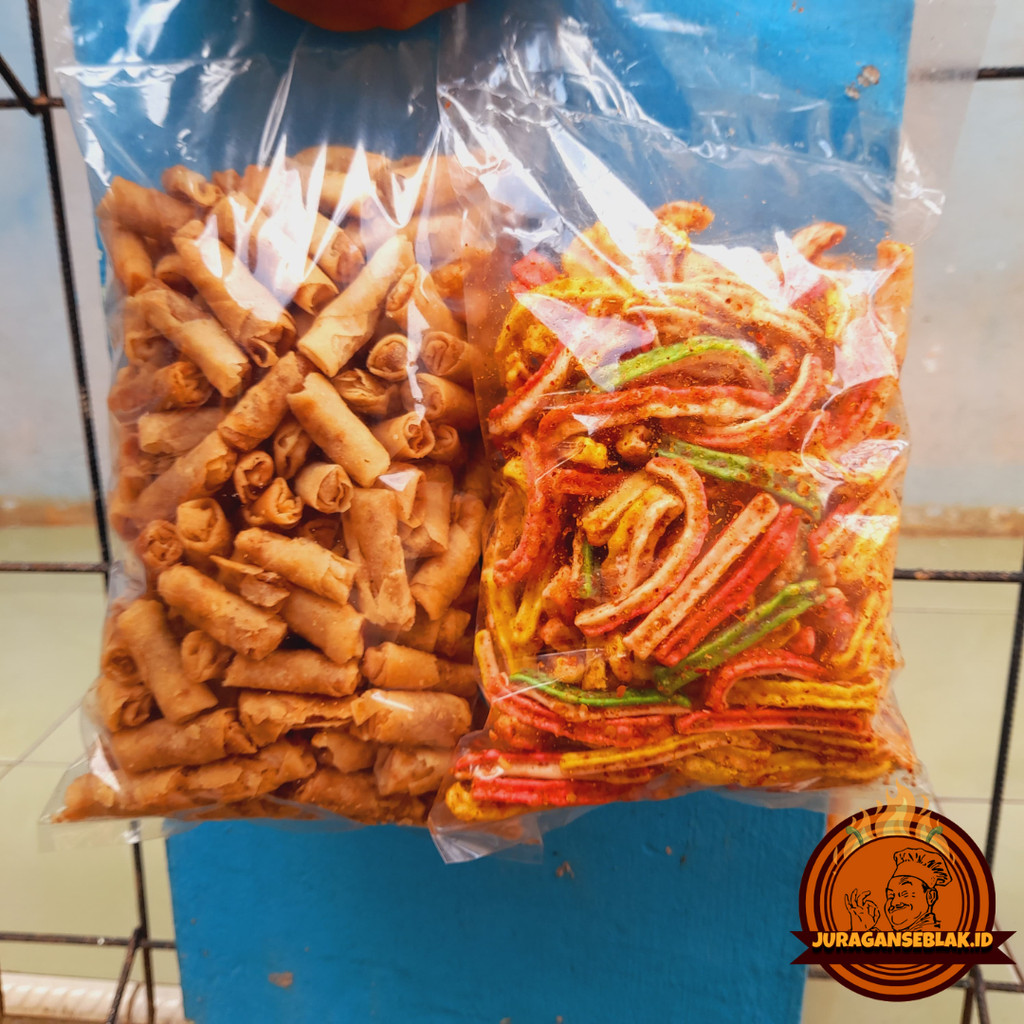 

{Bundle} KERUPUK JAAT VIRAL PEDAS DAUN JERUK 500GRAM + SUMPIA UDANG EBY 500GRAM