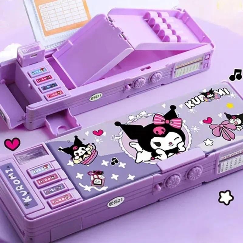 

Genuine Kuromi Secondary School Student Multifunctional Pencil Box Stationery Box Children's Handmade Pencil Box Two Options