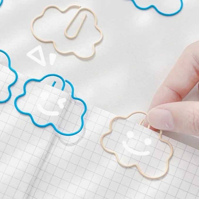 

Set 20 Paper Clip Lucu Penjepit Kertas klip kertas Jepitan Kertas Warna-Warni Aesthetic