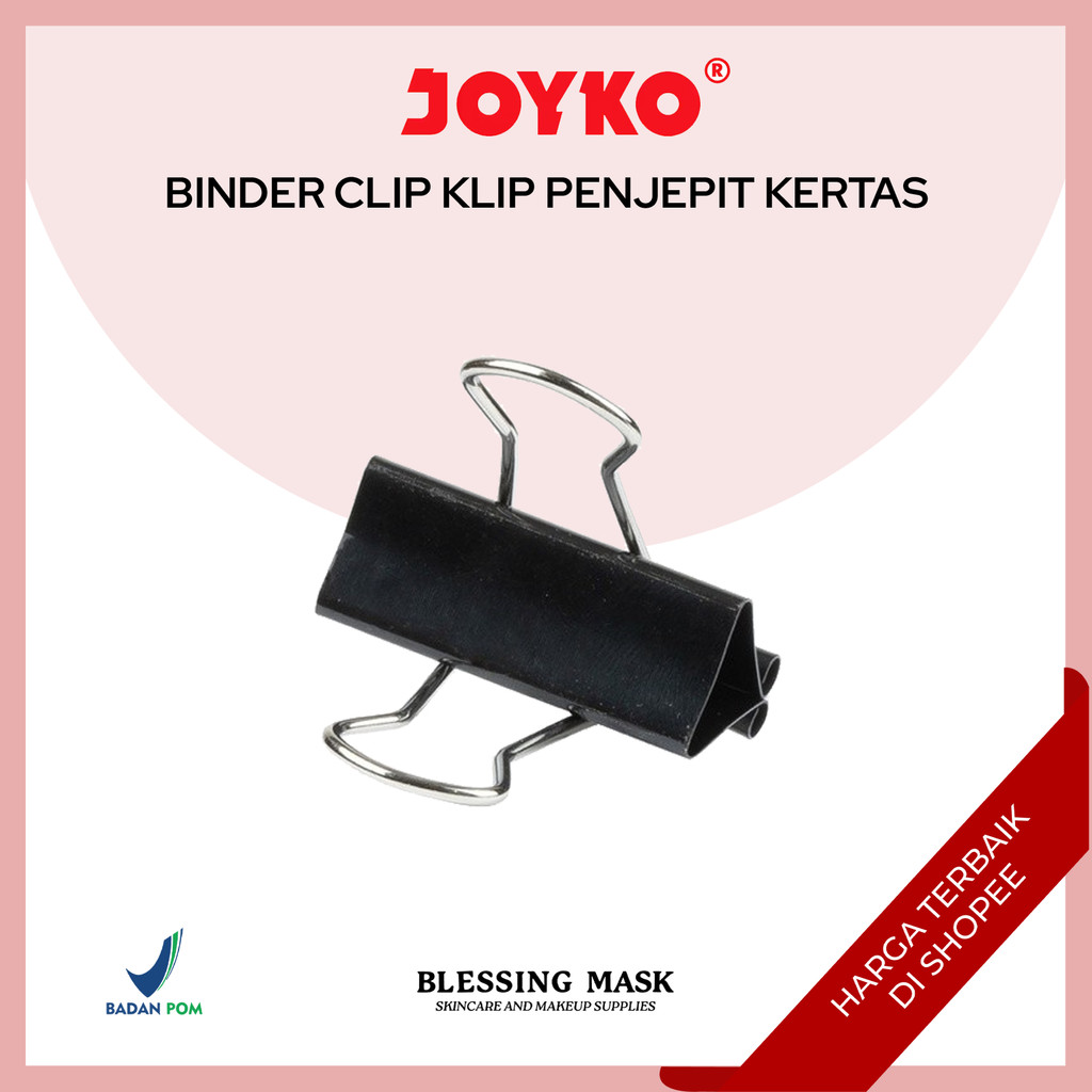 

JOYKO Binder Clip | Klip Penjepit Kertas | Papper Clip | Joyko Black 105 ~ 155 | Blessingmask ATK