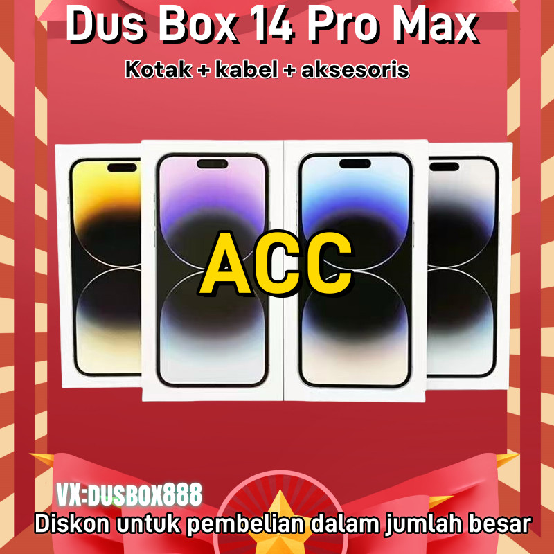 

Dus Box Kotak 14 Pro max / 15 Pro Max Grosir, stok banyak, Box 15 Pro Max + kabel data