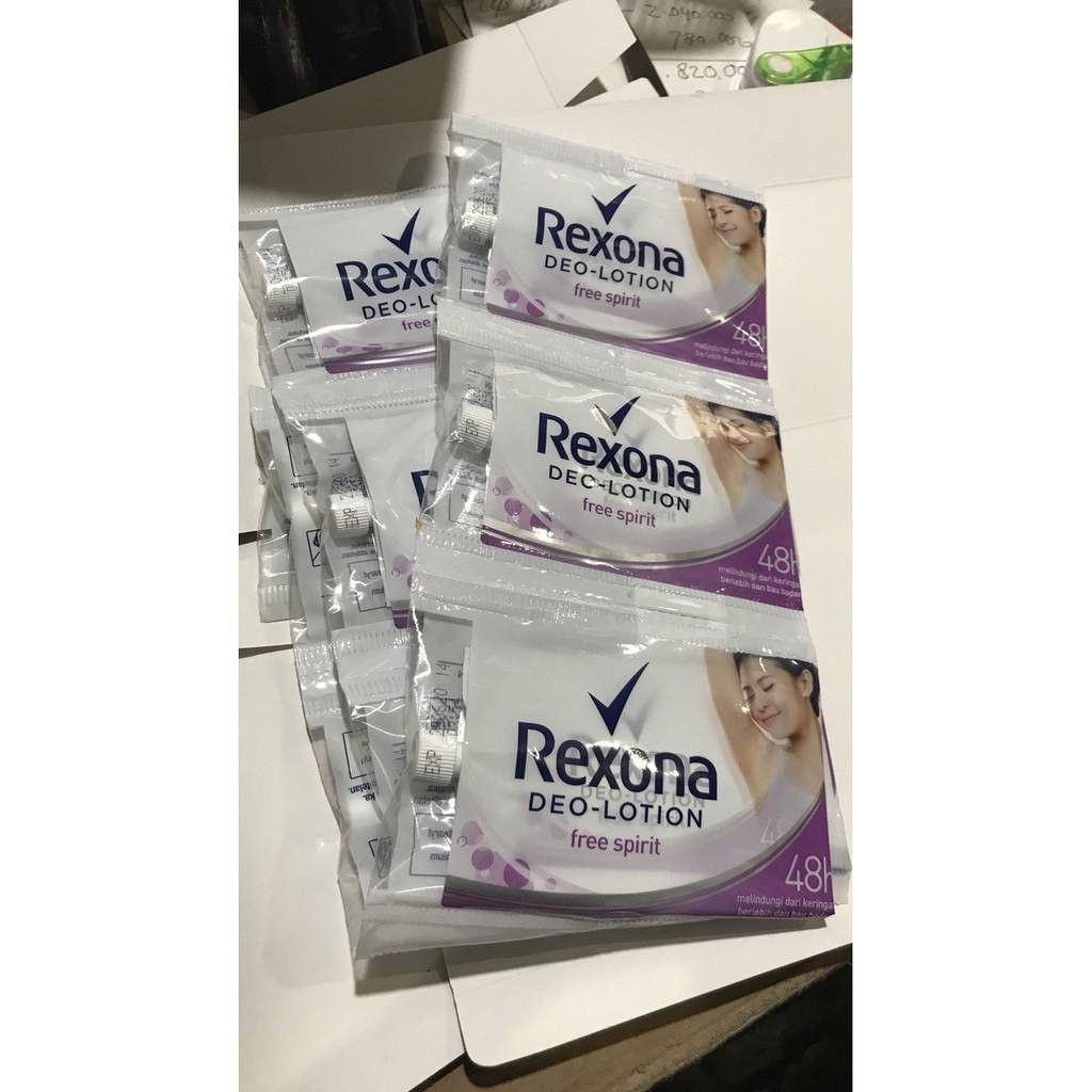 

Rexona Deo-Lotion Free Spirit Women 1 Renceng Lusin 12 Sachet 9gr 9g