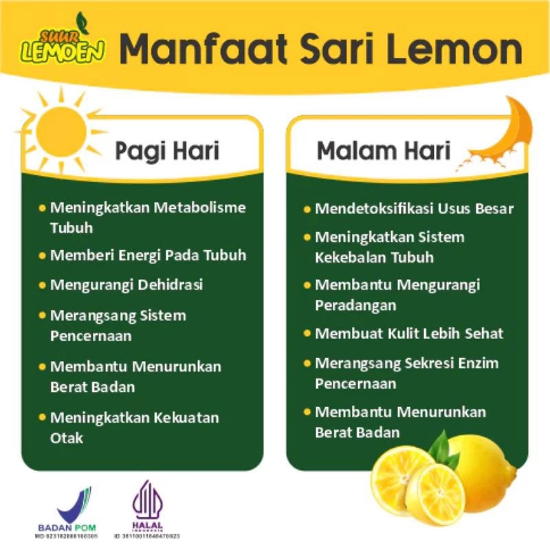 

ori100% SUUR LEMOEN - SARI LEMON MEMBANTU PROGRAM DIET DAN MENYEMBUHKAN SARIAWAN LEMON CALIFORNIA SARI LEMON asli herbal 100% super herbal