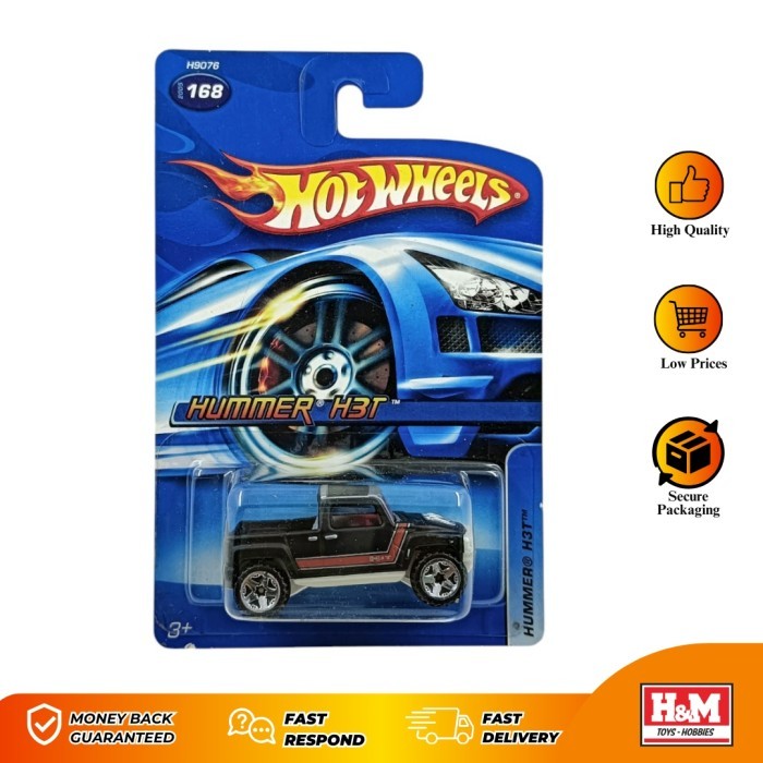 Hot Wheels Hummer H3T Hitam - Hot Wheels Jadul - XG5