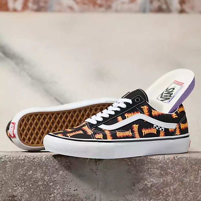 VANS OLD SKOOL SKATE X THRASHER BLACK MULTI ORIGINAL