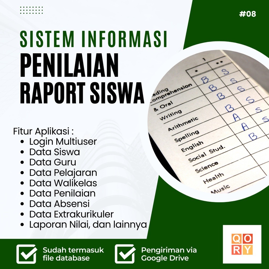 Source Code Program Aplikasi Sistem Informasi Penilaian Raport Siswa Berbasis Web PHP Native