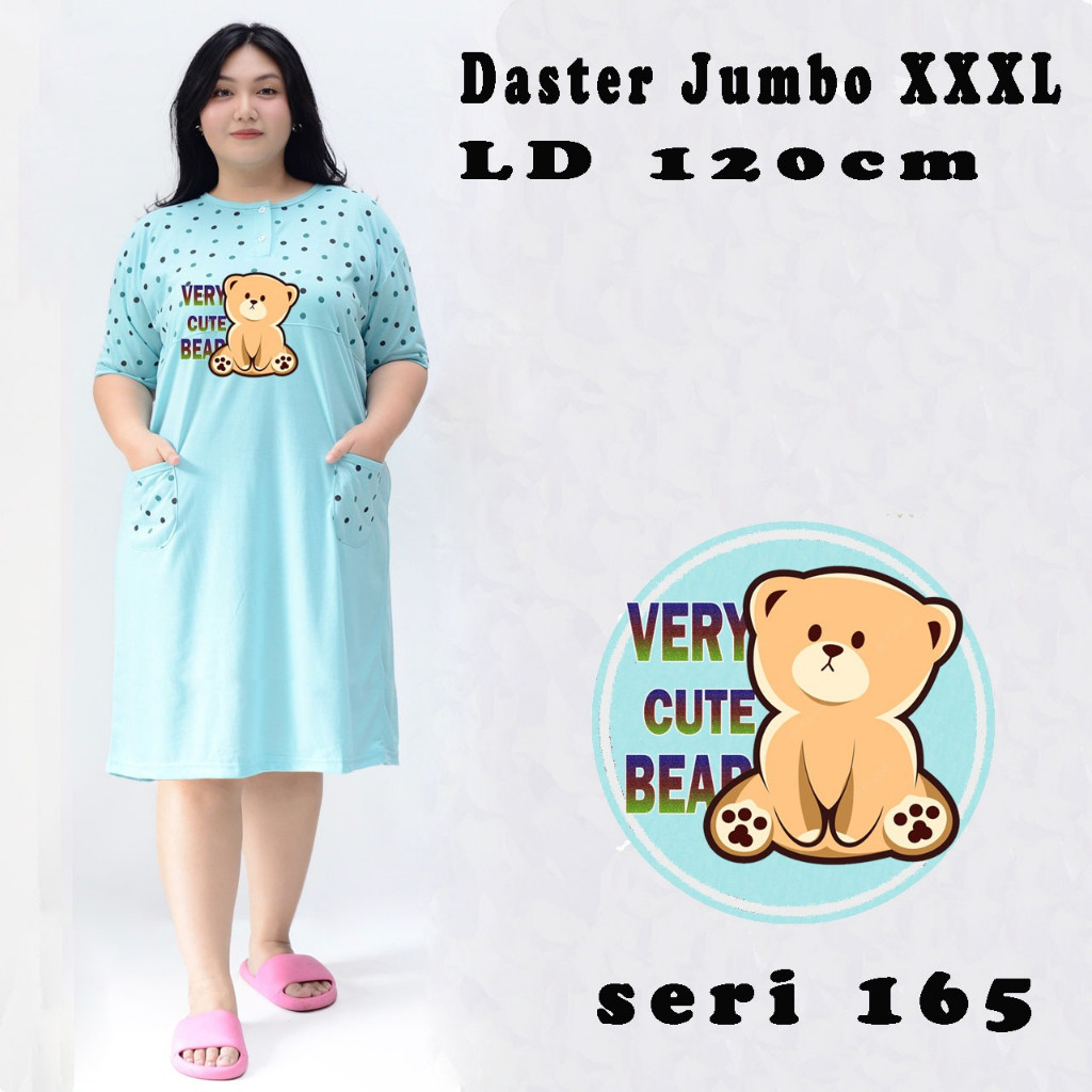 DASTER BAJU TIDUR (BAYAR DITEMPAT)  JUMBO XXL MUAT BB SAMPAI 80KG/PIYAMA ABG DEWASA