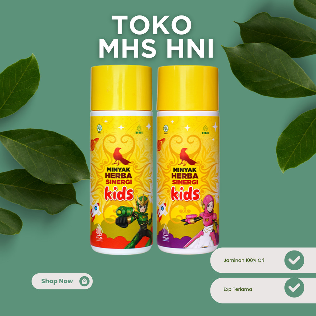 MHS Kids HNI HPAI 100ml | Minyak Herba sinergi Kids | Minyak But But Kids HNI HPAI - 100ml By Toko H