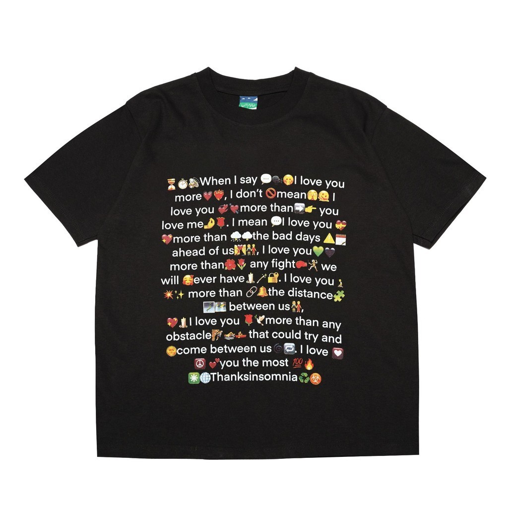 Tshirt Typo Merlin Black Thanksinsomnia